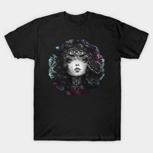 Mandala Girl Portrait T-Shirt